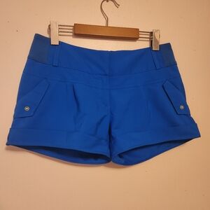 Adidas Womens Climalite Performance Shorts Vibrant Blue Size 2